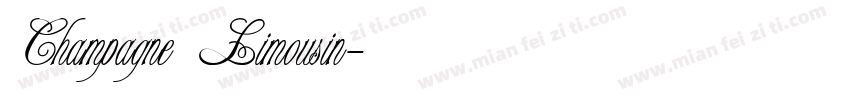 Champagne Limousin字体转换